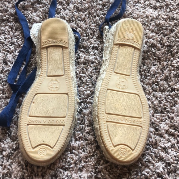 New Handmade Tie Up Espadrilles - Picture 6 of 6